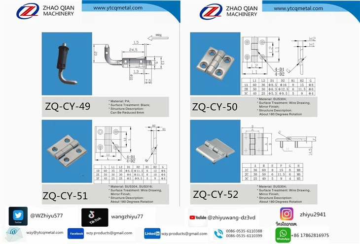 304 Stainless Steel Loft Door Hinge