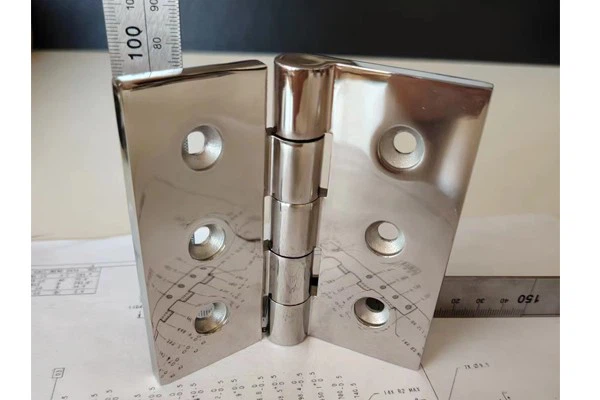 Corrosion-resistant Mirror-brushed Fixed Hinge