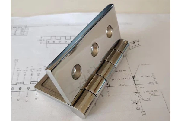 Corrosion-resistant Mirror-brushed Fixed Hinge
