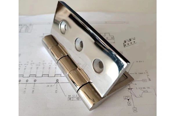 Corrosion-resistant Mirror-brushed Fixed Hinge